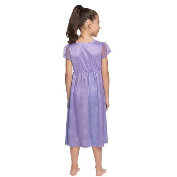Disney Girl’s Frozen Elsa Fantasy Gown Blue Purple Size 6X NWT - Picture 8 of 9